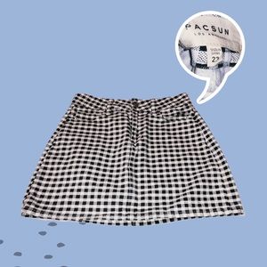 PacSun Checkered Skirt